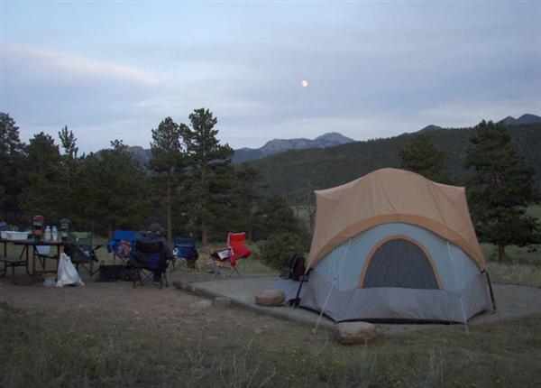campsite moon